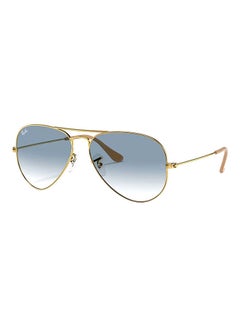 Unisex Pilot Sunglasses - RB3025 001/3F 55-14 135 3N - Lens Size: 55Mm