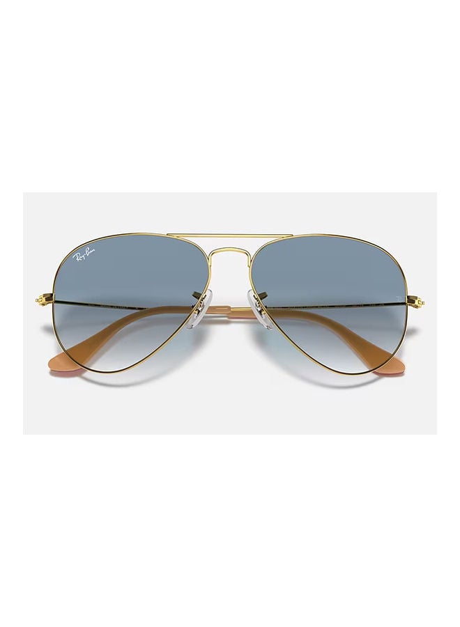 Ray-Ban - Unisex Pilot Sunglasses - RB3025 001/3F 55-14 135 3N - Lens Size: 55Mm - Image 1