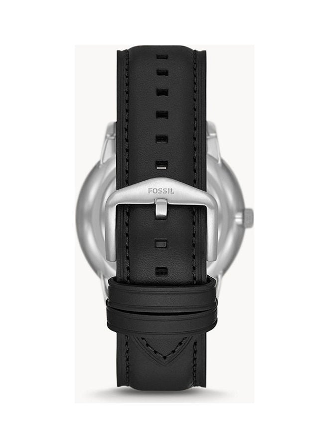FOSSIL Men's Analog Round Shape Leather Wrist Watch FS5904 - 42 Mm  - Image 2