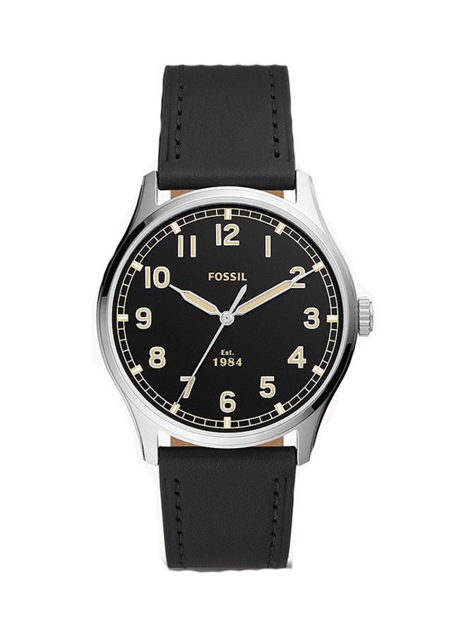 FOSSIL - Men's Analog Round Shape Leather Wrist Watch FS5926 - 42 Mm - Image 1