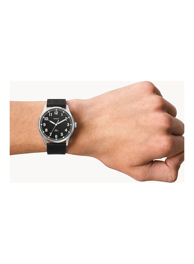 FOSSIL - Men's Analog Round Shape Leather Wrist Watch FS5926 - 42 Mm - Image 1