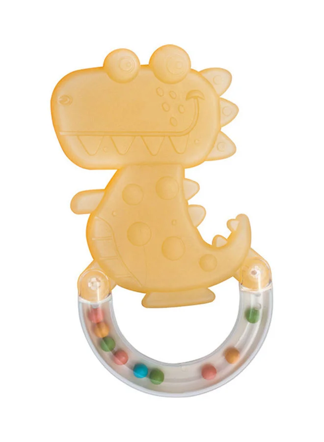 مون Fuzzy Friends Soft Baby Rattle And Sensory Teether Early Development Learning Montessori Toy Birthday Gifts Boy Girl 6m And Above Dino