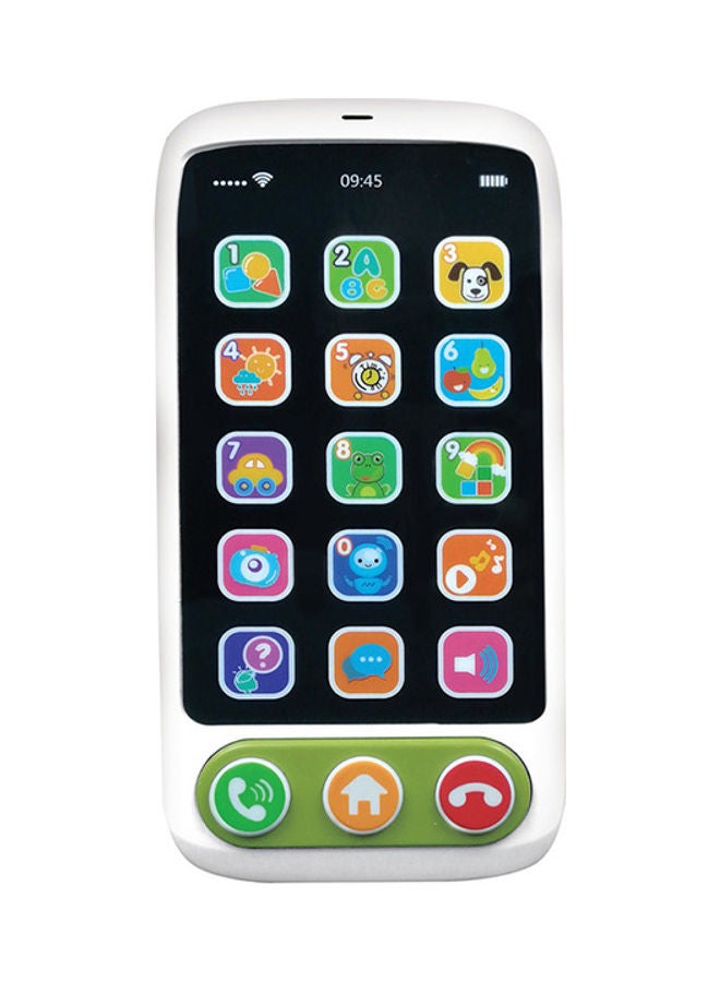 Moon - A-Fone Electronic Touch Screen Mobile Phone For Kids Learning Educational Musical Mobile Toys For Baby's - 6M Plus - Image 1