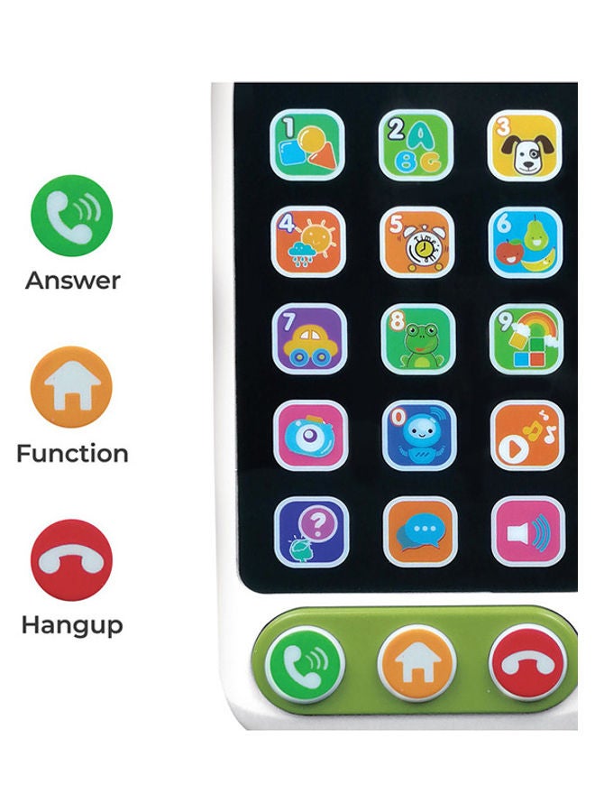 Moon - A-Fone Electronic Touch Screen Mobile Phone For Kids Learning Educational Musical Mobile Toys For Baby's - 6M Plus - Image 1