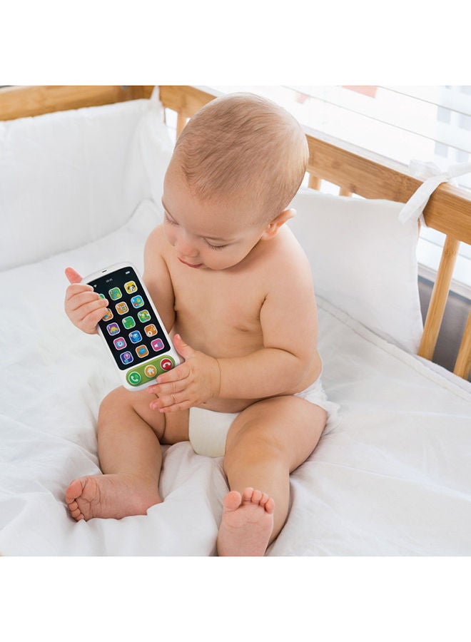 Moon - A-Fone Electronic Touch Screen Mobile Phone For Kids Learning Educational Musical Mobile Toys For Baby's - 6M Plus - Image 1