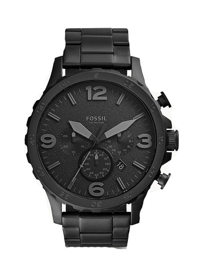 FOSSIL Men's Chronograph Round Shape Stainless Steel Wrist Watch JR1401 - 50 Mm  - Image 1