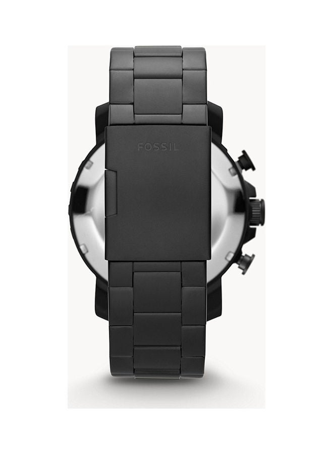 FOSSIL Men's Chronograph Round Shape Stainless Steel Wrist Watch JR1401 - 50 Mm  - Image 2
