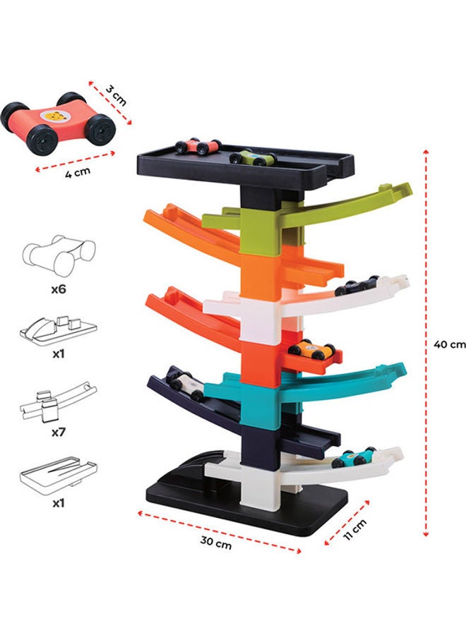 Moon Turbo Tower Car Ramp Racer Adventure Preschool Educational Vehicle Parent-Child Interactive Train Toy For 12M And Above Boys Girls  - Image 4