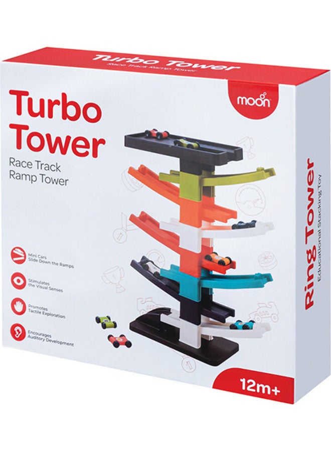 Moon Turbo Tower Car Ramp Racer Adventure Preschool Educational Vehicle Parent-Child Interactive Train Toy For 12M And Above Boys Girls  - Image 5