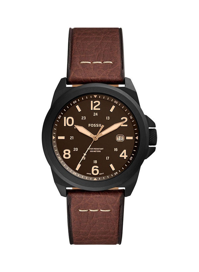 FOSSIL - Men's Analog Round Shape Leather Wrist Watch FS5938 - 40 Mm - Image 1