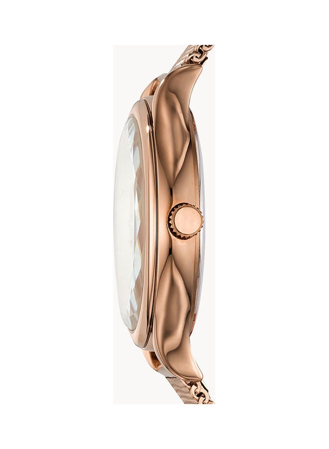 فوسيل ساعة يد أنالوج دائرية الشكل من الستانلس ستيل BQ3392 - 34 ملم - Image 2