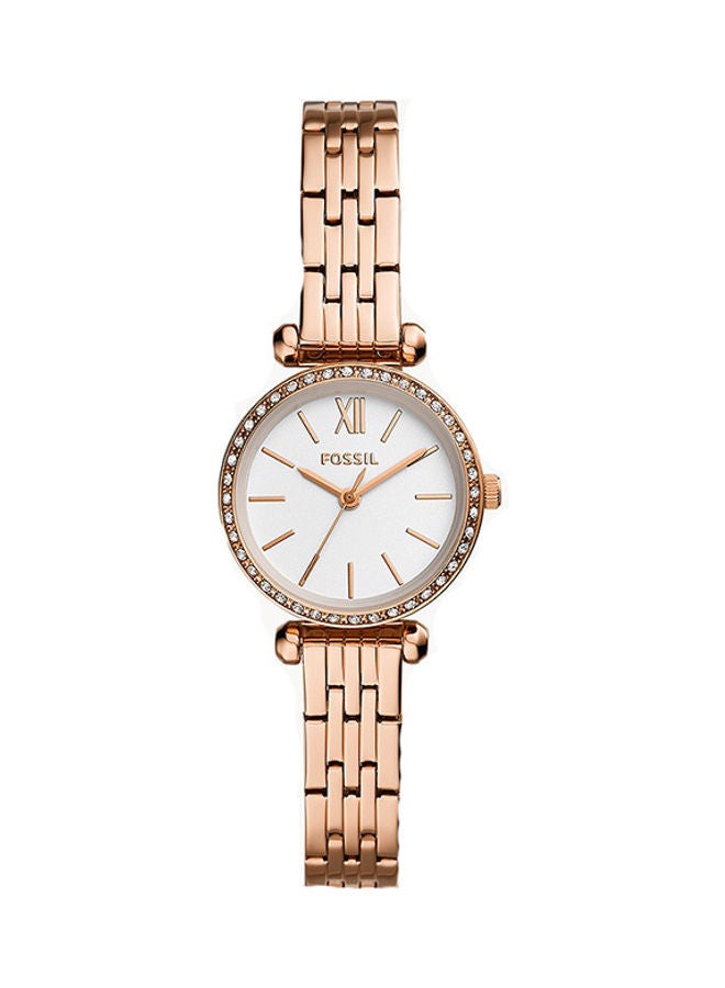 FOSSIL Women's Analog Round Shape Stainless Steel Wrist Watch BQ3502 - 26 Mm  - Image 1