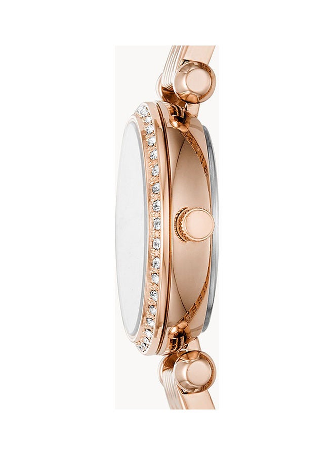 FOSSIL Women's Analog Round Shape Stainless Steel Wrist Watch BQ3502 - 26 Mm  - Image 2