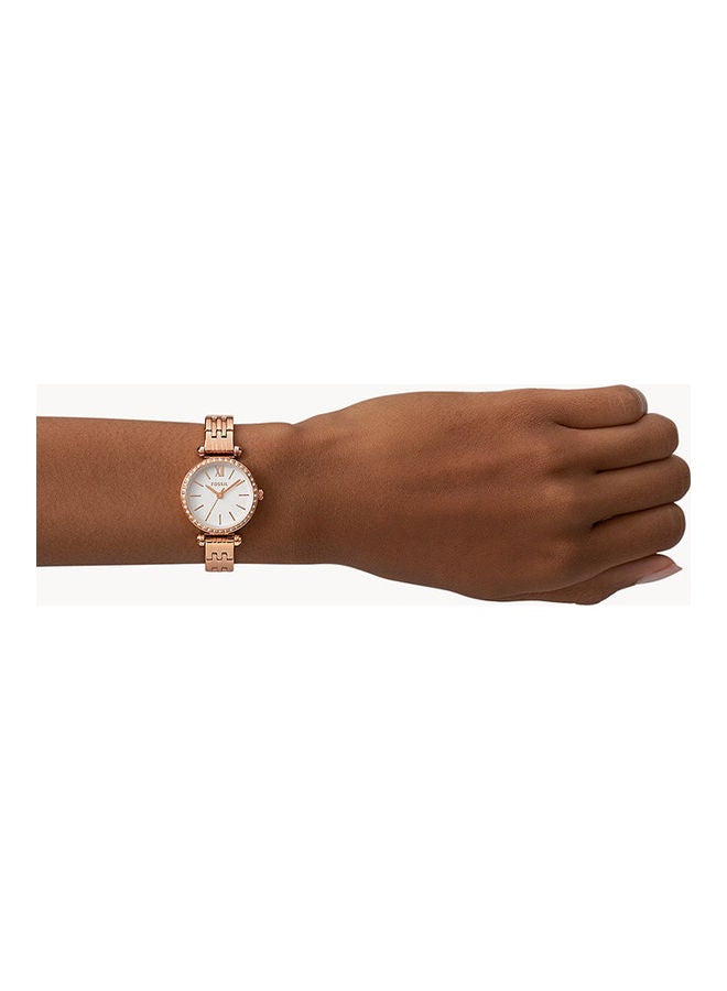 FOSSIL Women's Analog Round Shape Stainless Steel Wrist Watch BQ3502 - 26 Mm  - Image 3