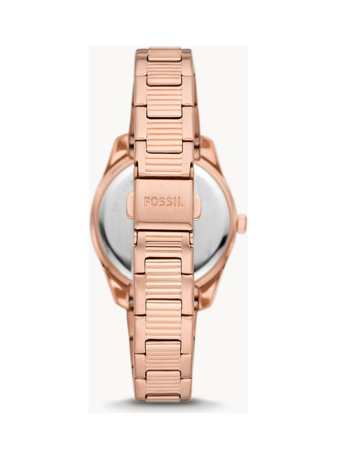 FOSSIL Women's Analog Round Shape Stainless Steel Wrist Watch ES5200 - 32 Mm  - Image 2