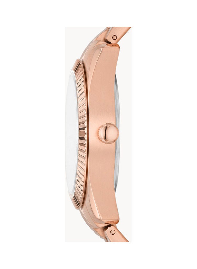 FOSSIL Women's Analog Round Shape Stainless Steel Wrist Watch ES5200 - 32 Mm  - Image 3