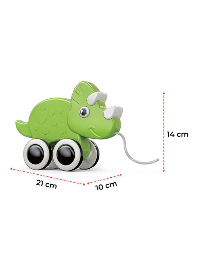 Moon Rolling Buddy Pull Along Montessori Stacking Learning Educational Toy For 9M And Above - Rhino  - Image 4