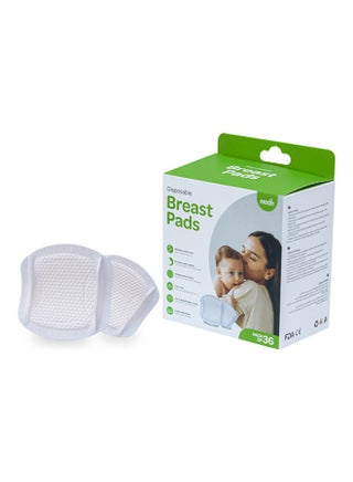 Disposable Bamboo Maternity And Nursing Breast Pads Nipple Covers For Breast Feeding Moms - Pack Of 36 - v1687842204/N53417419A_1