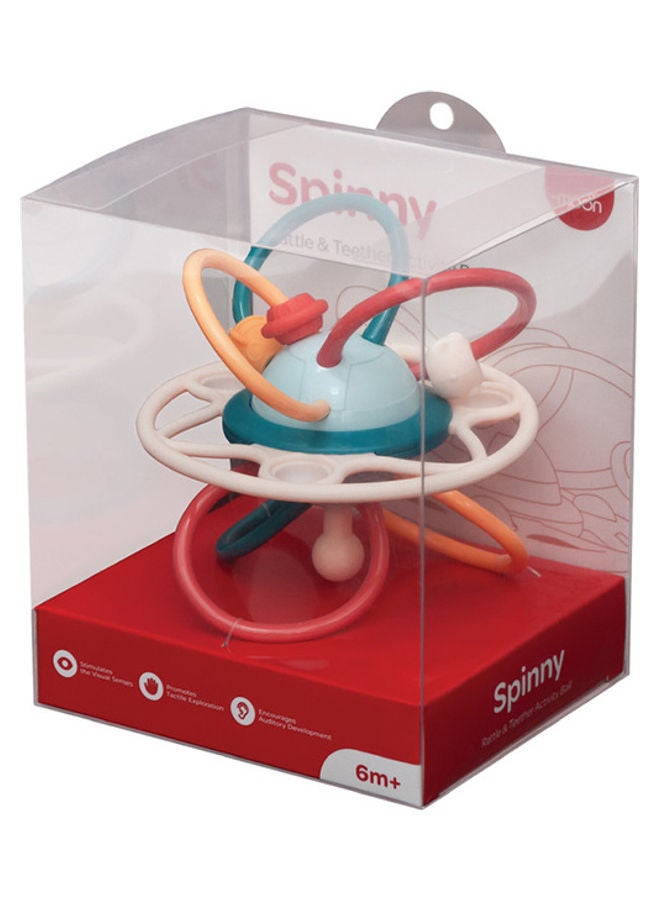 Moon Spinny Rattle And Teether Activity Ball Baby Toys Shake Sensory Birthday Gifts For Babies Boy Girl - 6M Plus  - Image 5