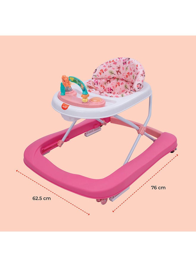 Stride Baby Walker With Music-Food Tray For 6 Months To 18 Months - Rose Pink - v1687842287/N53417418A_6