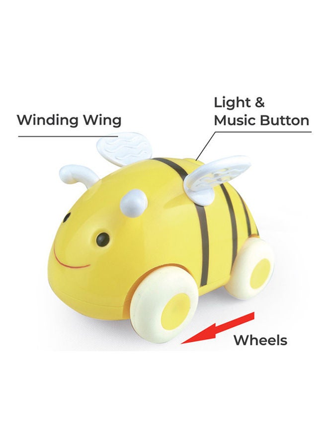 Moon Bumble Buzz Pull Back Toy With Lights, Music For 6M Plus Montessori Kids Early Educational Toys For Boys And Girls -Bee  - Image 3