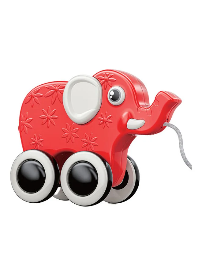 مون Rolling Buddy Pull Along Montessori Stacking Learning Educational Toy For 9M And Above - Elephant