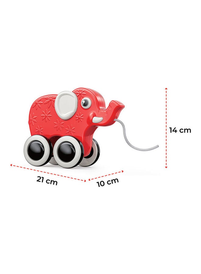 Moon Rolling Buddy Pull Along Montessori Stacking Learning Educational Toy For 9M And Above - Elephant  - Image 4