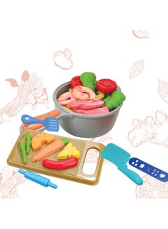 Moon Dough Creations Kitchen Set For 3 Years And Above Diy Clay Toys  - Image 3