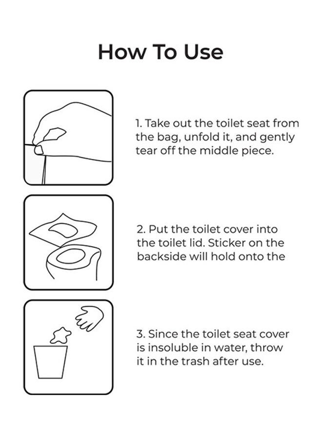 Moon Waterproof Travel Disposable Toilet Seat Cover From 6M And Above To 12 Yrs 66 X 63 Cm Pack Of 20Pcs – Dino Print  - Image 2