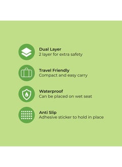 Moon Waterproof Travel Disposable Toilet Seat Cover From 6M And Above To 12 Yrs 66 X 63 Cm Pack Of 20Pcs – Dino Print  - Image 3
