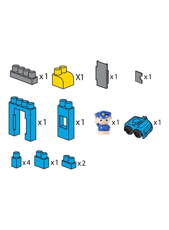 مون دورية الشرطة، مجموعة من 15 قطعة، مجموعة ألعاب النشاط الإبداعي هدية للأطفال الصغار بعمر 12 شهرًا فما فوق - Image 2