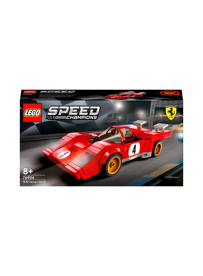 6372452 Speed Champions 1970 Ferrari 512 M Lego Toy Building Kit; Collectible Recreation Of An Iconic Race Car For Kids Aged 8+; Includes A Driver Minifigure With A Cool Racing Suit (291 Pieces) 76906 291 8+ Years - v1687846280/N52756452A_2