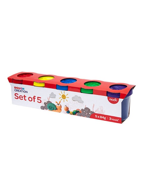 Dough Creations Set Of 5 To 3 Years And Above Diy Clay Toys