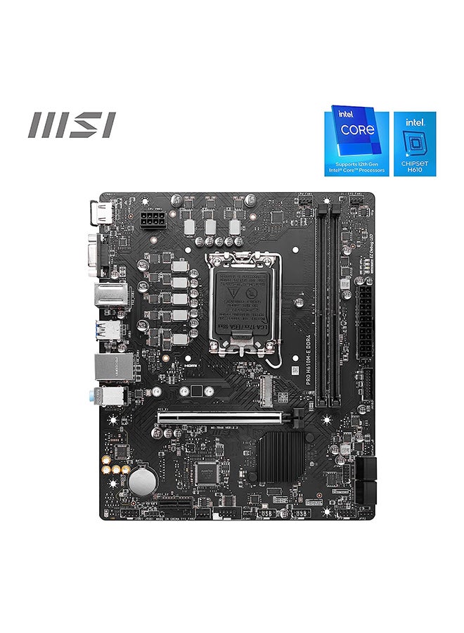 911-7D48-001 MOTHERBOARD PRO H610M-E DDR4 LIGHTNING Gen4 - LGA 1700 Black