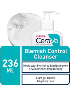 Blemish Control Cleanser Face Wash For Acne & Blemish Prone Skin With 3 Essential Ceramides, Salicylic Acid, & Niacinamide 236ml - v1687849370/N53417489A_3