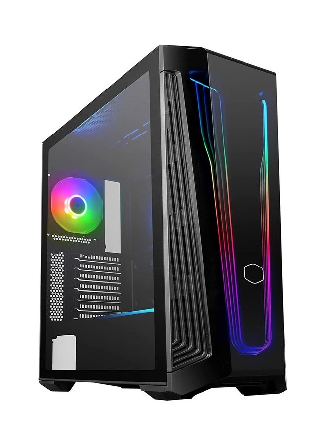 COOLER MASTER - MasterBox 540 ARGB ATX Gaming Mid-Tower ARGB Ether Front Panel, Removable Top Panel, Tempered Glass, Front Dark Mirror Panel with Mesh Side Intakes | MB540-KGNN-S00 Black - Image 1