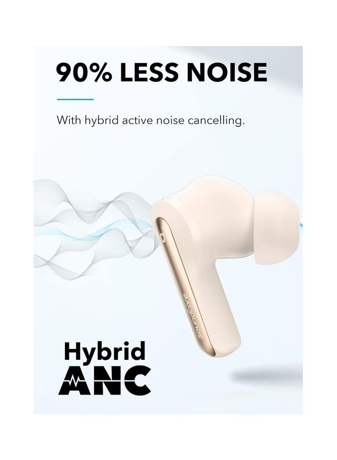 Soundcore - Life P3i Bluetooth Earphones, Hybrid Active Noise Cancelling Wireless Earbuds, 6 Mics, AI-Enhanced Calls, 10mm Drivers, App, Custom EQ, 40H Playtime, Transparency, Bluetooth 5.2 White - Image 1