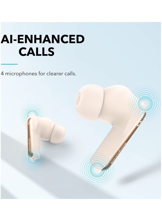Soundcore - Life P3i Bluetooth Earphones, Hybrid Active Noise Cancelling Wireless Earbuds, 6 Mics, AI-Enhanced Calls, 10mm Drivers, App, Custom EQ, 40H Playtime, Transparency, Bluetooth 5.2 White - Image 1