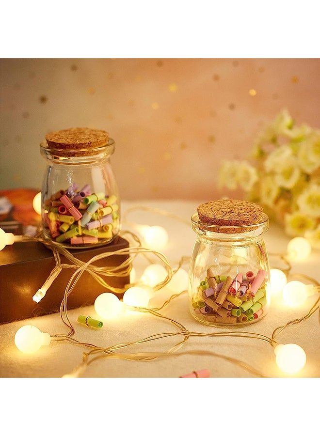 10-Piece Glass Jar With Cork Lids And Label Set Clear/Brown 100ml - v1687861152/N38761198A_7