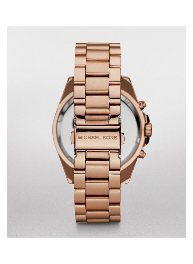 مايكل كورس ساعة يد كرونوغراف دائرية الشكل من الفولاذ المقاوم للصدأ MK5503 - 43 مم - Image 2