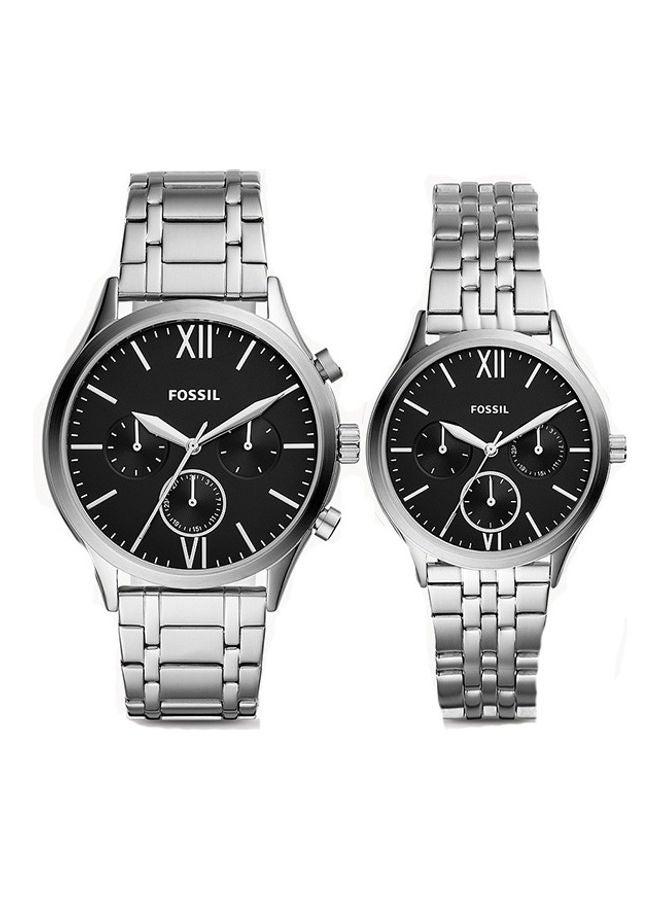 FOSSIL Men's Analog Round Shape Stainless Steel Wrist Watch BQ2469SET - 44 Mm  - Image 1