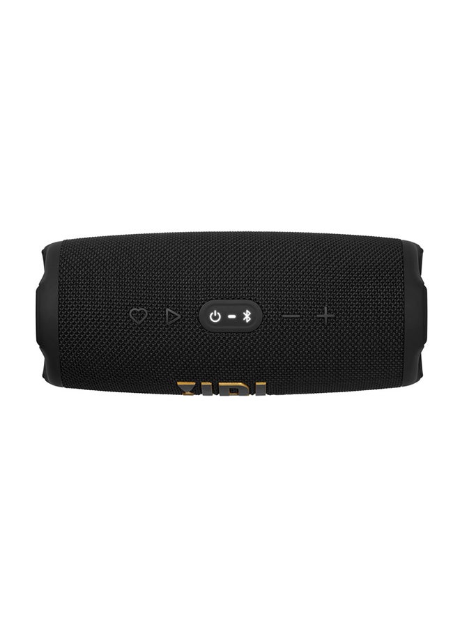 JBL - Charge 5 Portable Wi-Fi and Bluetooth Speaker, Deep Powerful Bass, 20H Battery, Waterproof & Dustproof, Built-In Charger, Self-Tuning Feature, Open Streaming Ecosystem Black - Image 1