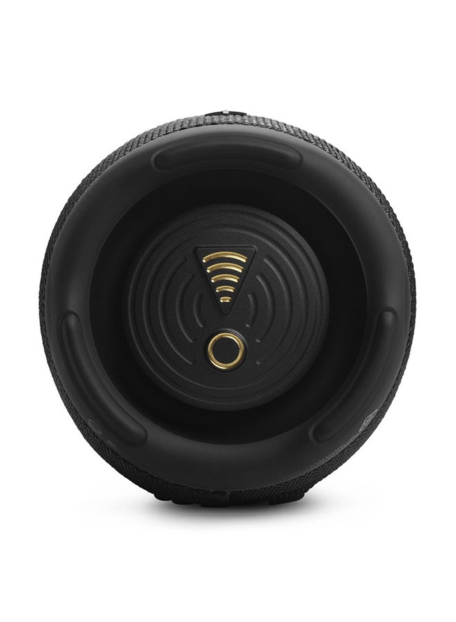 JBL - Charge 5 Portable Wi-Fi and Bluetooth Speaker, Deep Powerful Bass, 20H Battery, Waterproof & Dustproof, Built-In Charger, Self-Tuning Feature, Open Streaming Ecosystem Black - Image 1