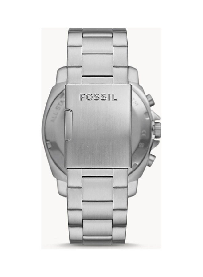 FOSSIL - Men's Chronograph Round Shape Stainless Steel Wrist Watch BQ2757 - 48 Mm - Image 1