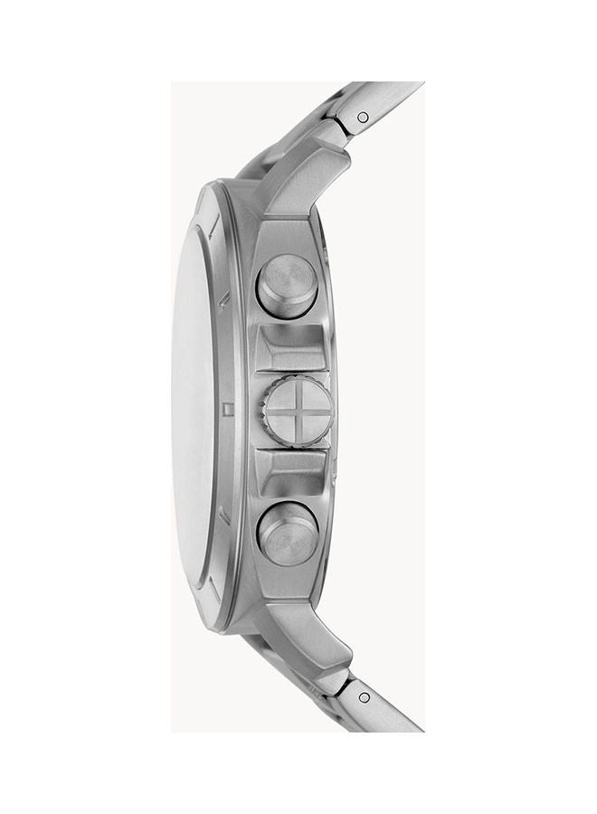 FOSSIL - Men's Chronograph Round Shape Stainless Steel Wrist Watch BQ2757 - 48 Mm - Image 1