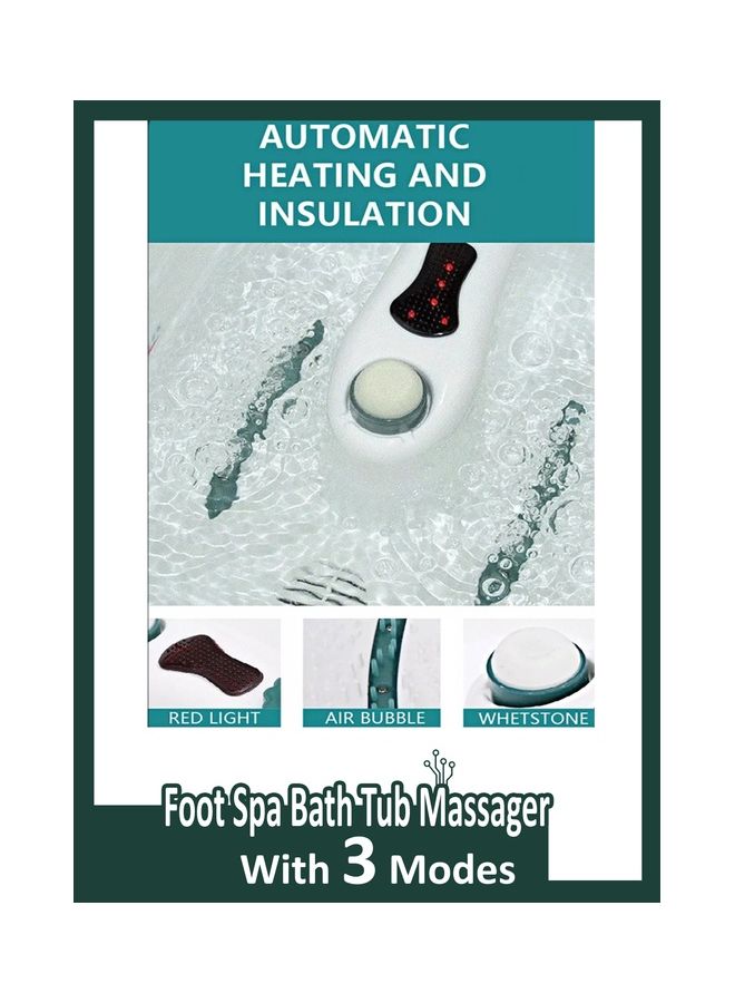 توشيونيكس جهاز مساج مع 3 أوضاع لتخفيف التوتر للأقدام المتعبة، حوض باديكير محمول، آلة إزالة السموم الكهربائية الساخنة - Image 5