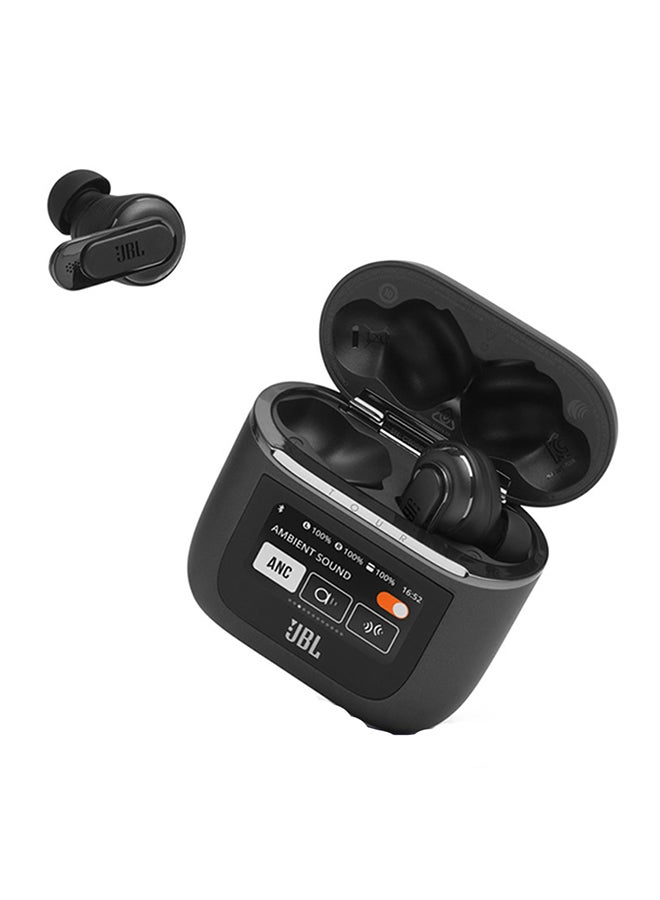 JBL - Tour Pro 2 True Wireless Noise Cancelling Earbuds, Smart Case And Ambient, 6-Mic Technology, Immersive Legendary Sound With  Amplification, Bluetooth 5.3, LE Audio Black - Image 1