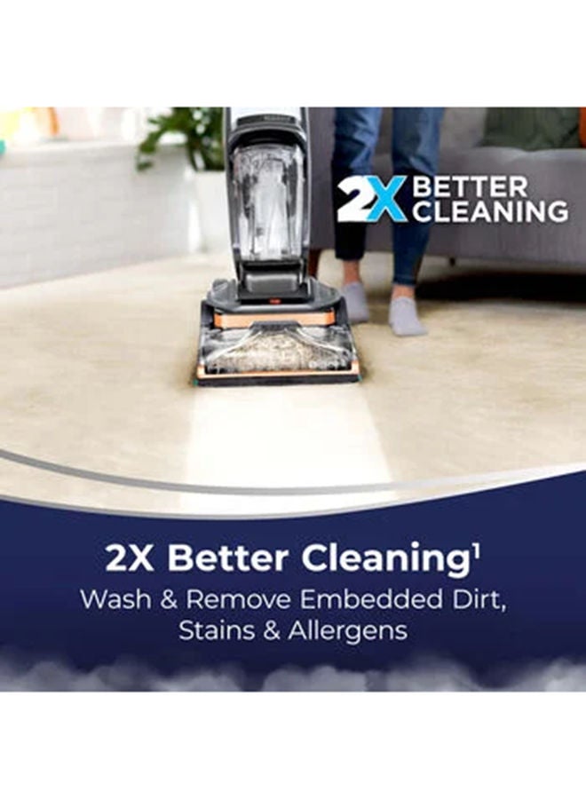 Bissell - Carpet Washer Revolution HydroSteam: HydroSteam Technology, Versatile Cleaning Modes, Quick Drying, Convenient Cleanup, Enhanced Versatility - Ideal for Carpets 3.7 L 1249 W 3672E Black - Image 1