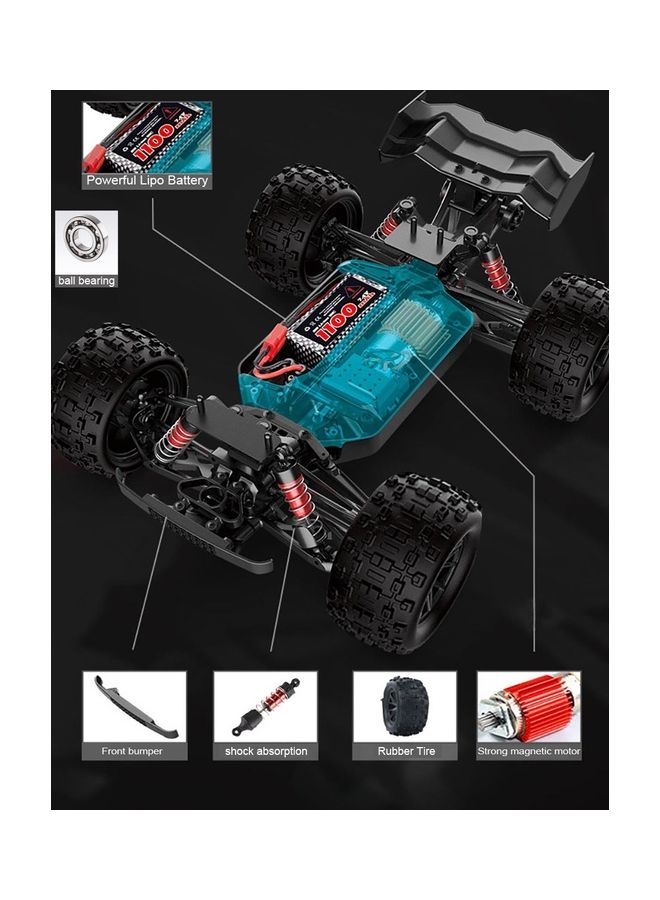 MYTOYS - Fast Speed 50km/h 1/16 Full Proportional Remote Control Toy Off-Road Car 4 Wheel Drive RC Truck RTR - Image 1