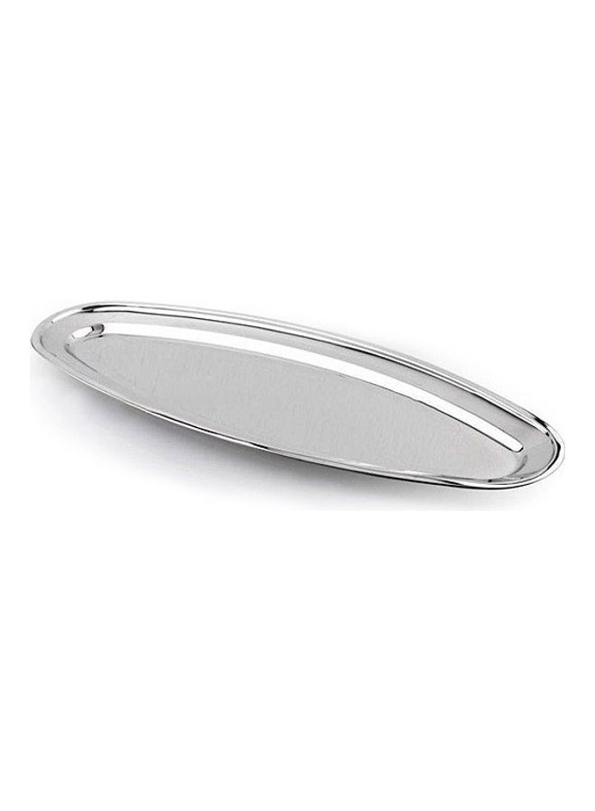 Royalford Premium-Quality Stainless Steel Light-Weight and Food-Grade Tray| Elegant Mirror-Finish Body and Durable Design| Perfect for Serving Fish and Other Food| Silver Silver 70cm  - Image 1